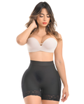 Bichota 1407 Stage 3 Colombian Faja/Shaping Shorts – Black, front view