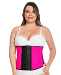 Sport Girdle 2026 Colombian Short-Torso Faja/Waist Trainer – Fuchsia – front view