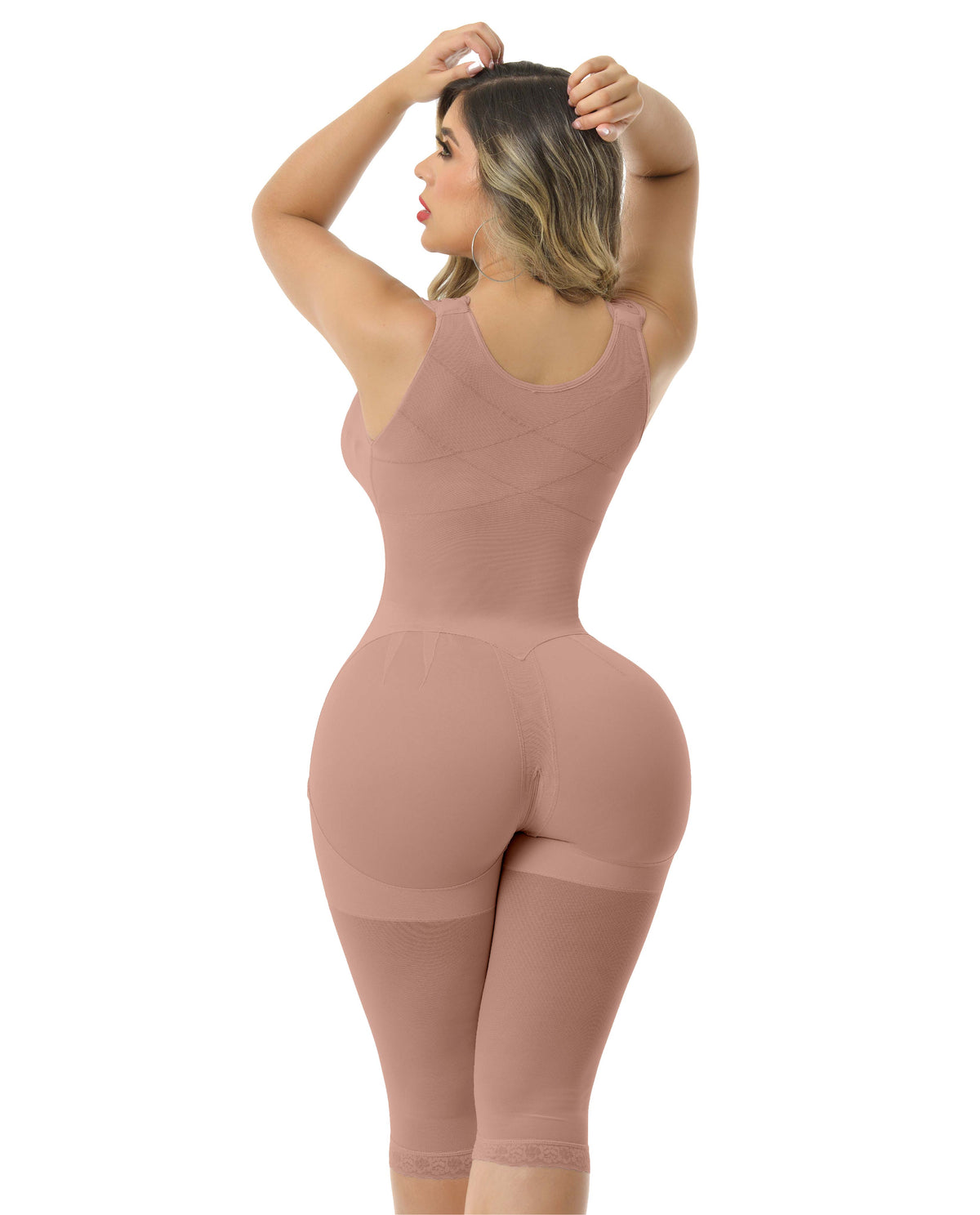 Noa 9552 Stage 4 Colombian Long-Leg Faja/Body Shaper with Bra – Cocoa, photo 4
