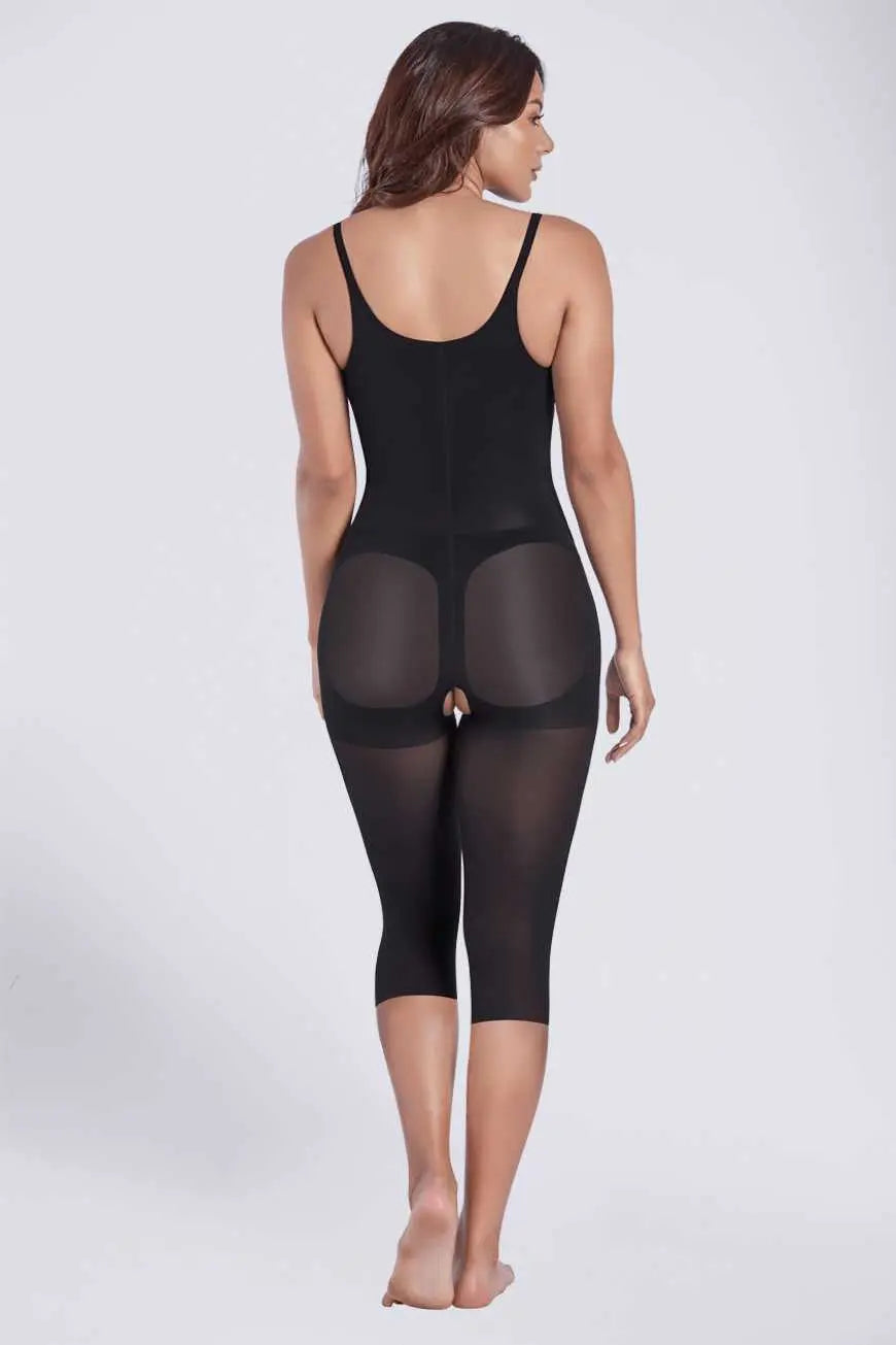 SHAPERLOVE Thermal Open Bust Capri Body Shaper